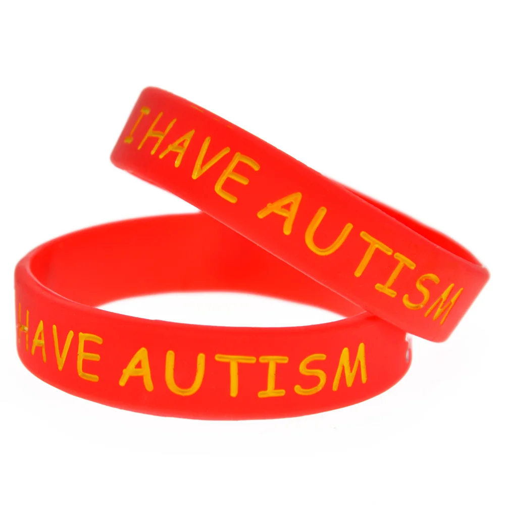 1 Stück/4 Stück, Armband aus Silikon für Menschen mit Autismus, medizinisches Gummiarmband, kleine Größe, unisex. – Detail 4