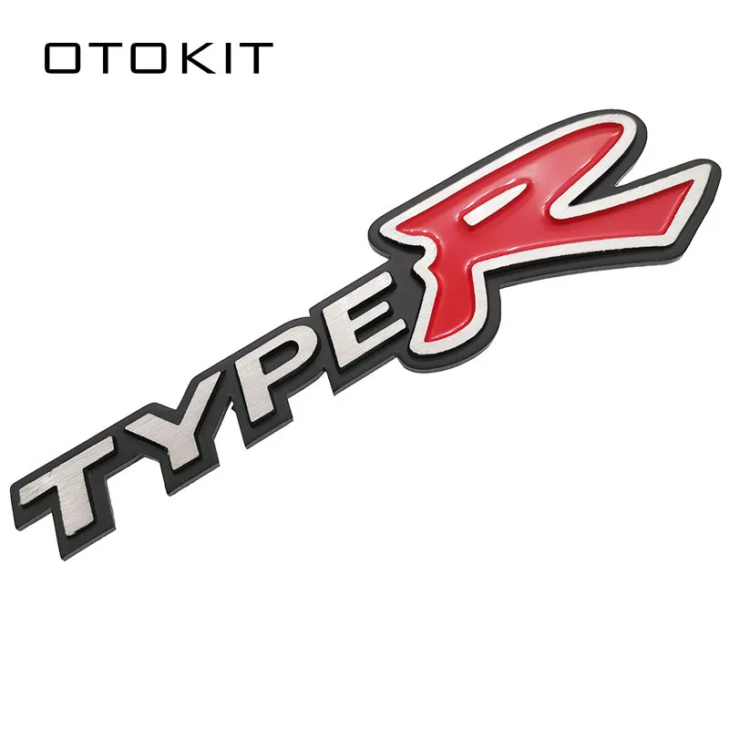 3D Metal Car Sticker Auto Badge Emblem Decal For Honda CIVIC Type R Logo FD2 FD FA 5 Mugen TypeR Racing Car Styling Accessories