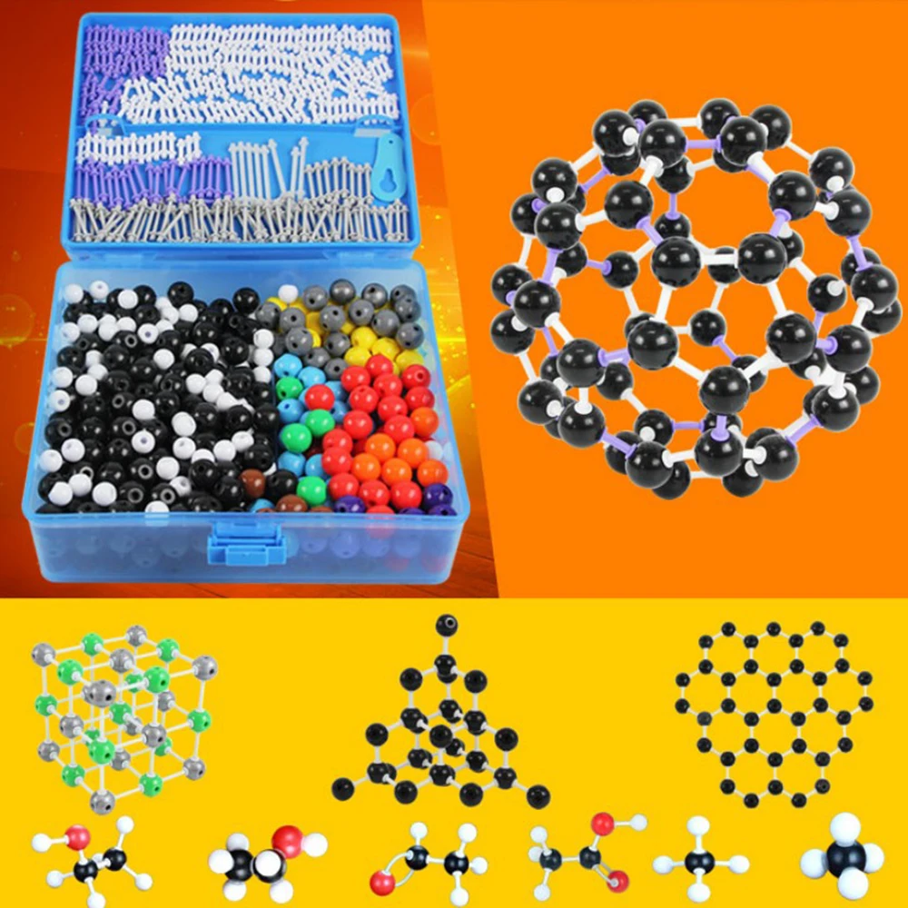 784pcs/lot  J3111-T Molecular Model Set Kit-General And Organic Chemistry For School Lab Teaching Research