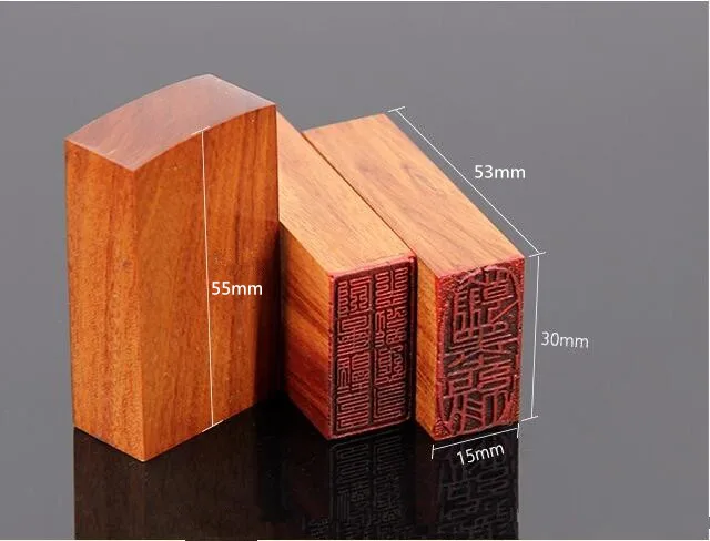 Miễn Phí Khắc Padauk Dấu Gỗ Thư Pháp Chữ Nhật Cói Tên Tem Tây An Trương, Laser Khắc