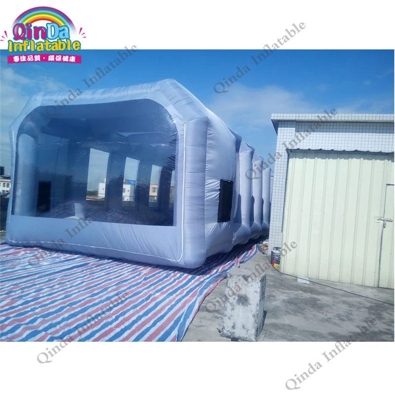 Free Shipping Inflatable 32.8 Ft Spray Paint Retractable Paint Booth Inflatable Car Spray Booth Portable Folding Garage