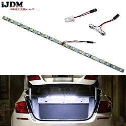 iJDM18-SMD-5050 T10 W5W LED Strip Light For Car Trunk Cargo Area or Interior Illumination, Ice Blue/6000K Xenon White/Blue,12V