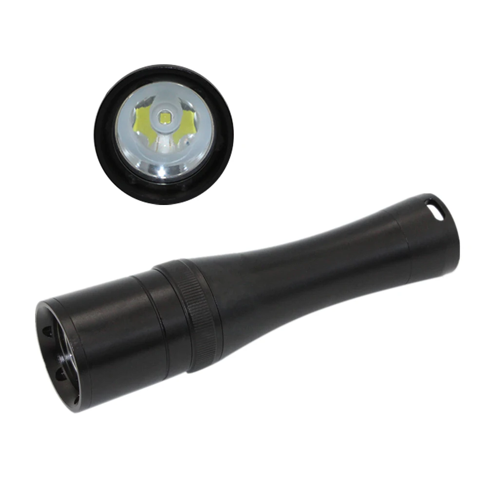 Linterna de buceo impermeable, lámpara LED subacuática, 3 modos de XM-L2, 18650 luces
