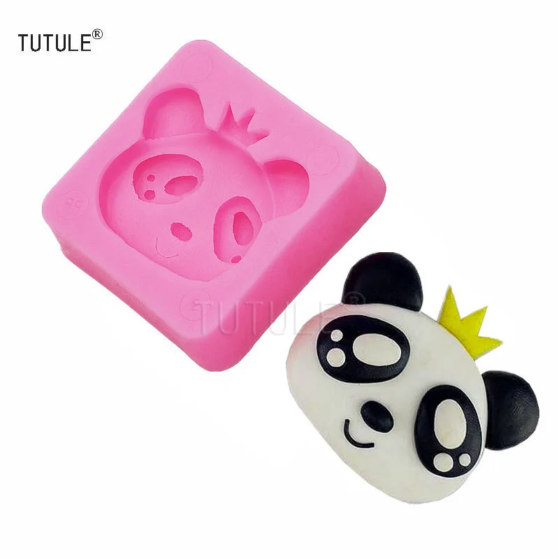 Gadgets-Heißer Verkauf Rushed Fda Lfgb Nette Karikatur Panda Prince Fondant Kuchen Mold Diy Keks Schokolade Backen Kuchen DecoratedTools