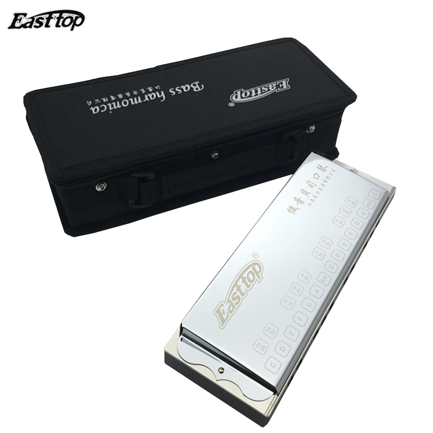 

Easttop Brand 25 Holes Bass Harmonica Orchestrs Professional Performance Musical Instruments Mouth Ogan with Case