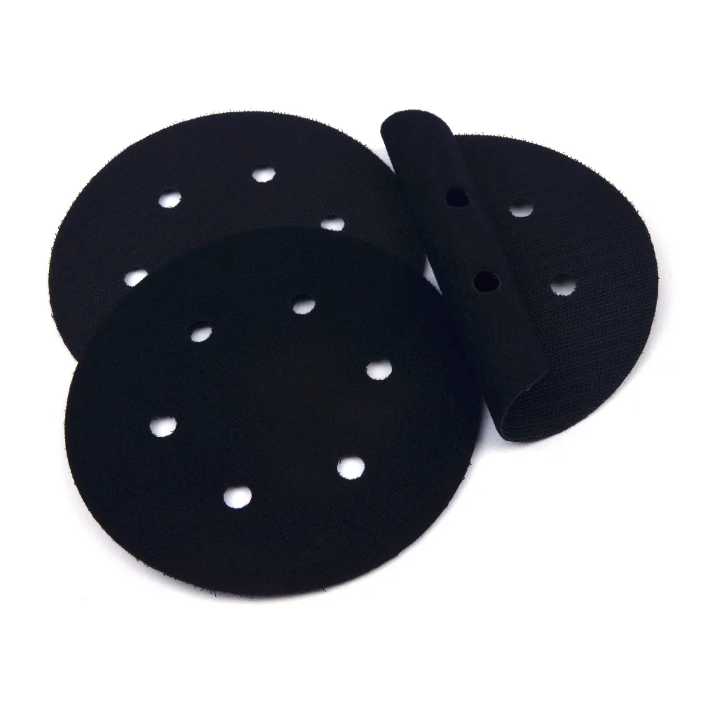 6 zoll (150mm) 6-loch Ultra-dünne Oberfläche Schutz Interface Pad für Schleifen Pads und Haken & Klettschleifscheiben Dünne beflockung Pad