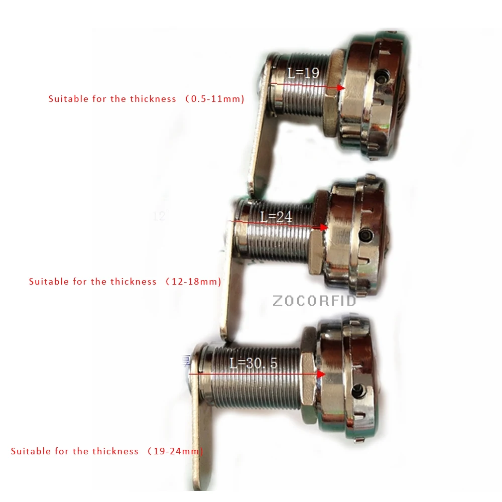 Mechanical Hardware Combination Cam Lock 3 Digit 30mm,24mm Length Security Lock for Drawer Cabinet Custom Code Password Lock