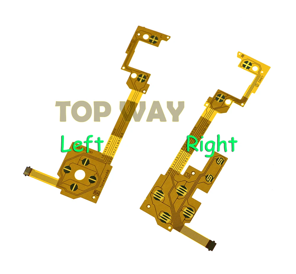 20pairs/lot Left Right Button Conductive Film Ribbon Flex Cable Repair for Wii U PAD Gamepad