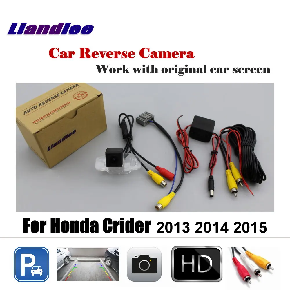 

Для Honda Crider 2013 2014 2015 Автомобильная камера заднего вида для парковки авто HD CCD-NTSC OEM камера с RCA адаптером