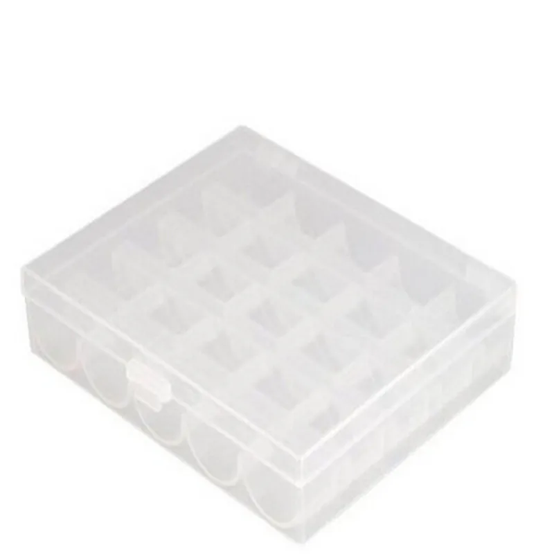 25 PCS Stainless Steel Metal Sewing Bobbins With Clear Storage Box For Brother Singer Sewing Machine Accessories