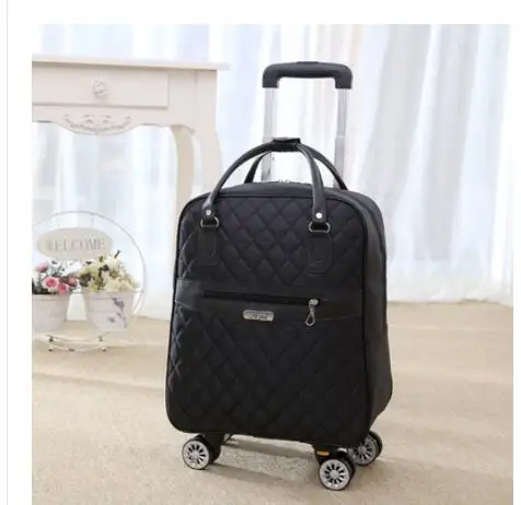 Wheeled bag for travel  Women travel backpack with wheels trolley bags Oxford large capacity Travel Rolling Luggage Suitcase Bag