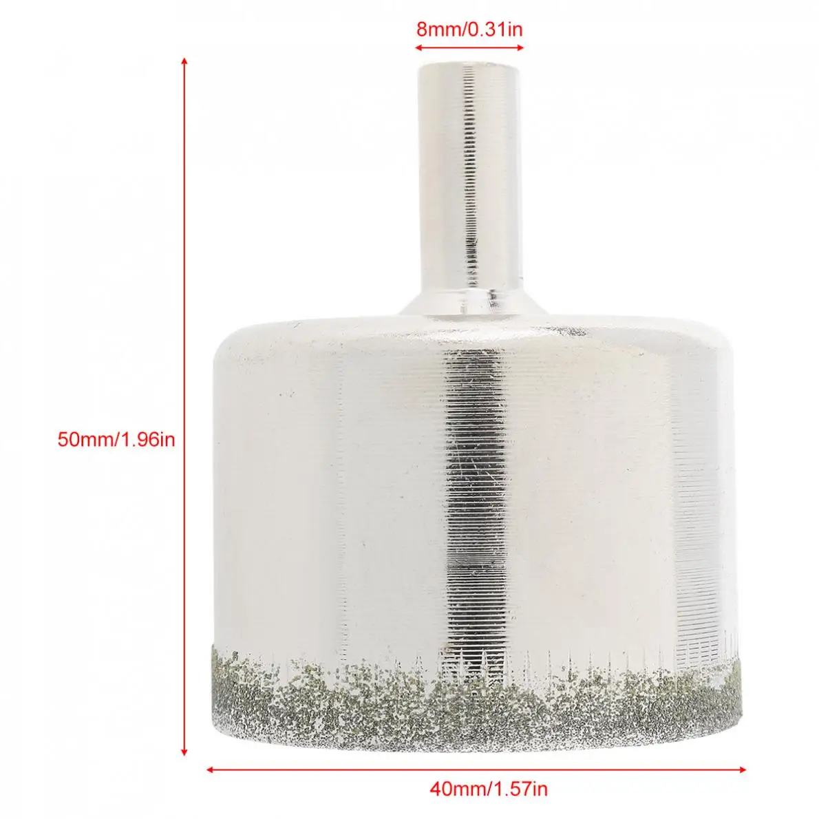 Kit di punte da trapano per sega a tazza con rivestimento diamantato da 40mm strumenti apriscatole per trapano in vetro per piastrelle in vetroceramica