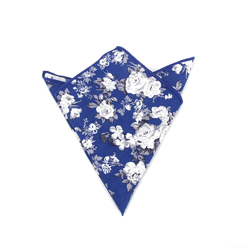 2018 Brand New Style Hankerchief Scarves Vintage Cotton Pocket Hankies Men's Pocket Square Handkerchief Flower Paisley Hanky