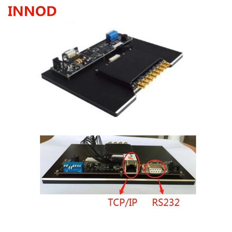 

Hot selling Europe 865-868mhz US 902-928MHZ wholesale factory price 8 ports impinj r2000 TCP/IP RS-232 interface uhf rfid reader