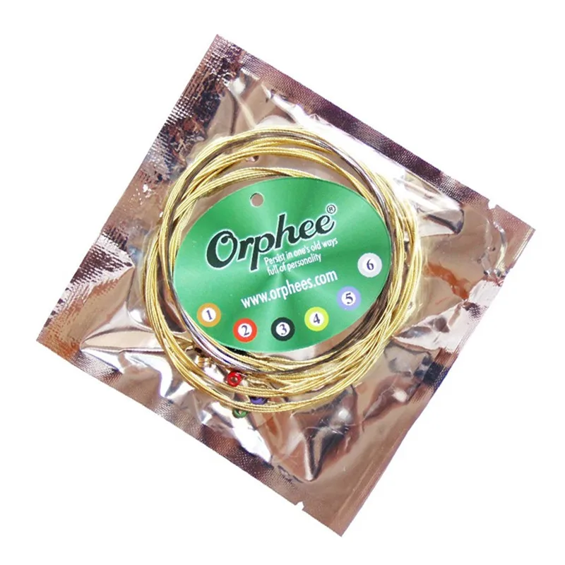 Orphee TX 011-052 Acoustic Guitar Strings Hexagonal Core+8% Nickel Bronze Bright Tone Extra Light Musical Instrument Accessories