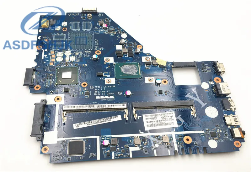 

Laptop Motherboard Z5WE1 LA-9535P for Acer FOR Aspire E1-570 Motherboard SR0N9 i3-3217U 1.8GHz 2xDDR3 GMA HD4000 NBMEP11001