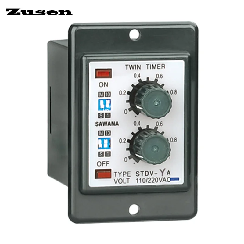 Zusen ATDV-Y Twin Time Relay Multi Range Variable 1S-30H time range