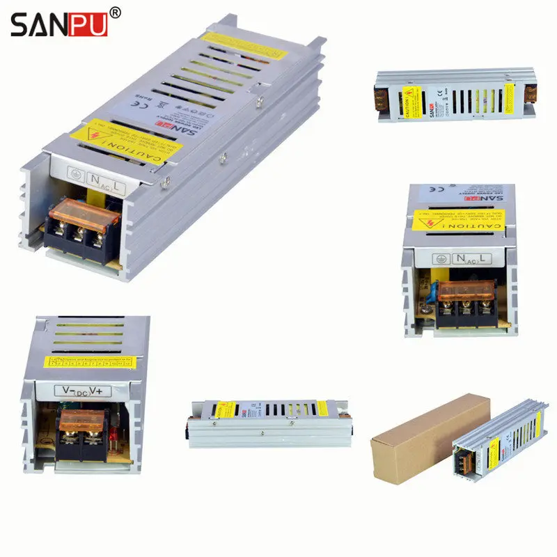 SANPU SMPS LED Power Drivers 100W 24V 4A Switching Power Supplies 220V AC/DC Lighting Transformers Full Container Load Wholesale