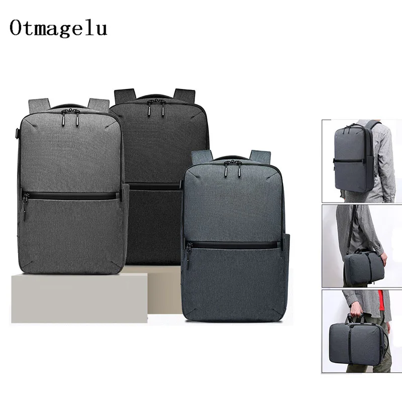 Imagem -01 - Mochila Laptop Conversível Bolsa de Ombro Multifuncional Masculina para Viagem de Armazenamento mochila laptop conversivel bolsa de ombro multifuncional masculina para viagem de armazenamento 01
