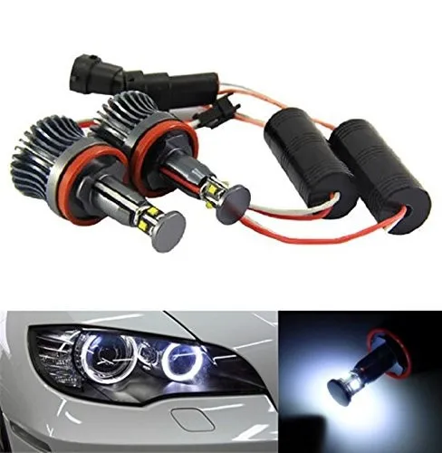 

2Pcs White Cree Chips 20w LED Halo Light H8 LED Angel Eyes for BMW E60 E61 E90 E92 E70 E71 E82 E89 1 3 5 Series X5 X6 Z4