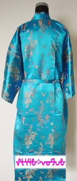 Ladies Robes Chinese Kimono Robe Satin Dragon Phoenix Bath Robe With Belt Sleepwear Robes S M L XL XXL XXXL -WR0028