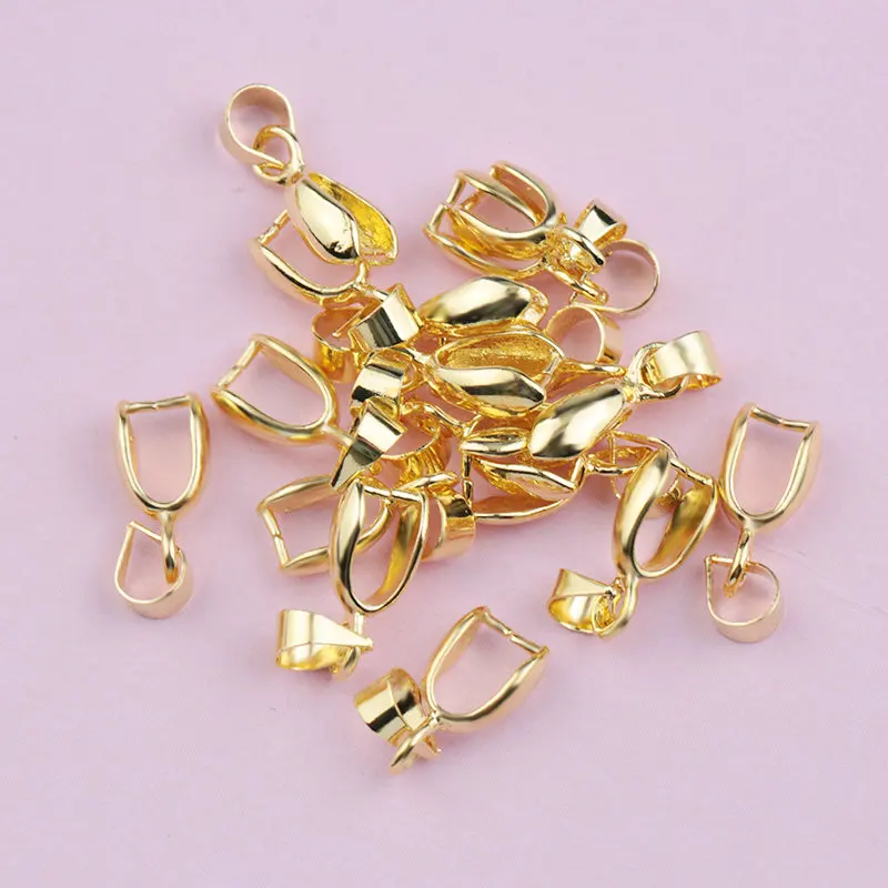 10 stks 4x15mm Koperen Connectors Hangers Sluitingen Haken Clips Borgtocht koperen Zaden Gesp Voor DIY Handgemaakte Sieraden Maken 4 kleuren