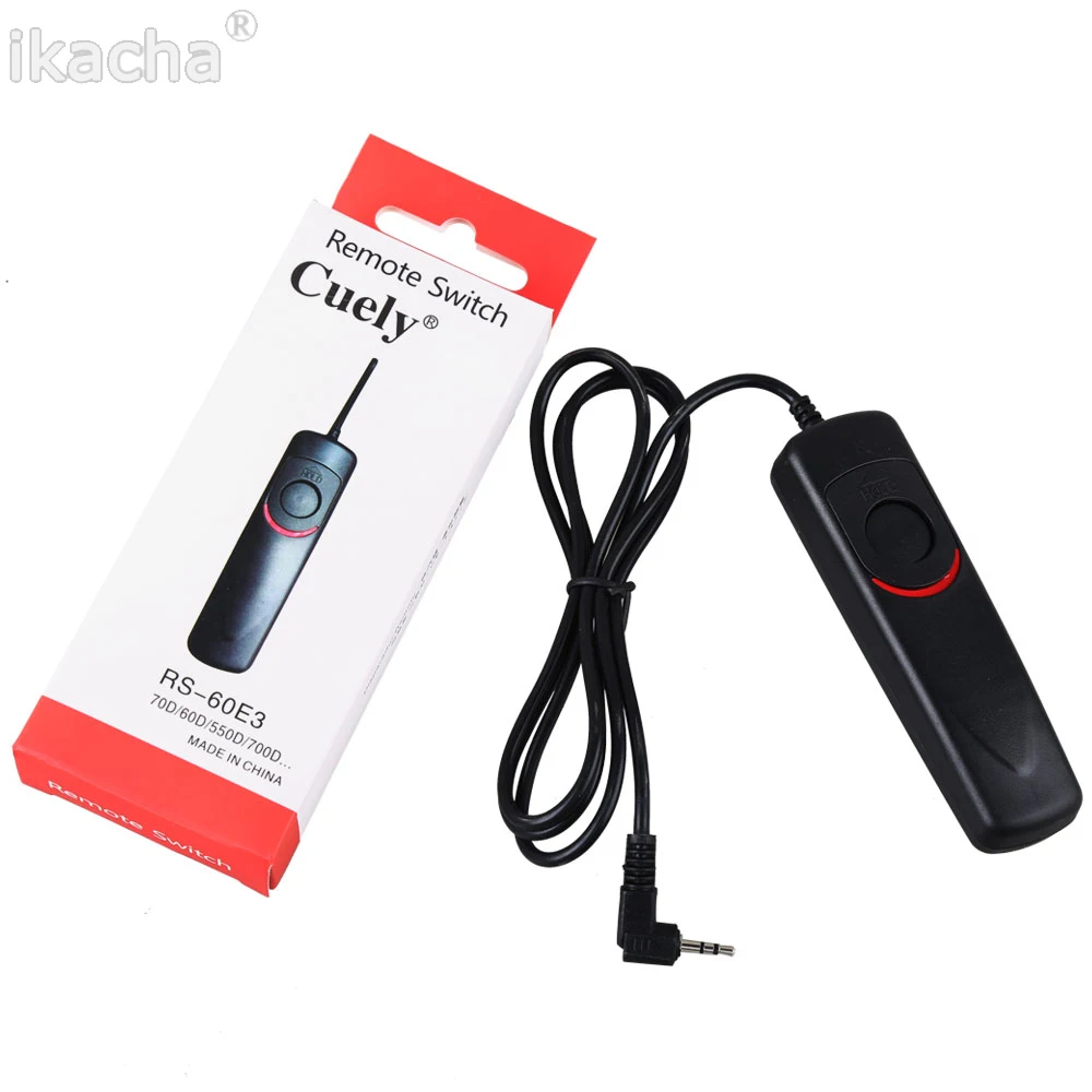 RS-60E3 Remote Shutter Release Camera Remote Controller Cord For Canon 500d 450d 700D 650D 550D 60D 600d G1X/G15/G12 1000d 1100d