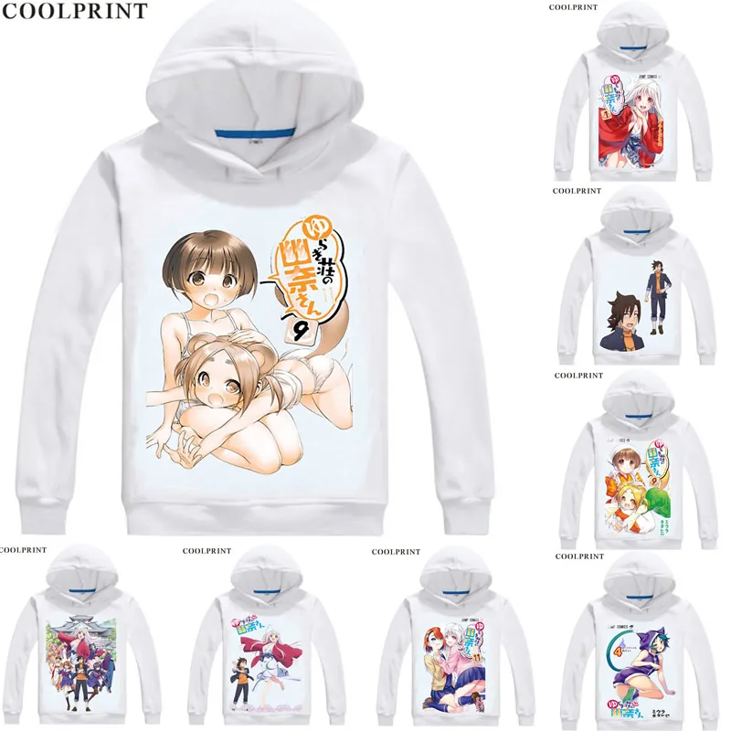 

Yuuna and the Haunted Hot Springs Hoodies Hooded Hoodie Anime Manga Yuragi-so no Yuna-san Kogarashi Fuyuzora Cosplay Sweatshirts