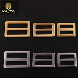 WUTA New Stainless Steel Metal Slider Tri Glide Adjust buckle Hardware Bag Slider Backpack Strap DIY LeatherCraft Accessories