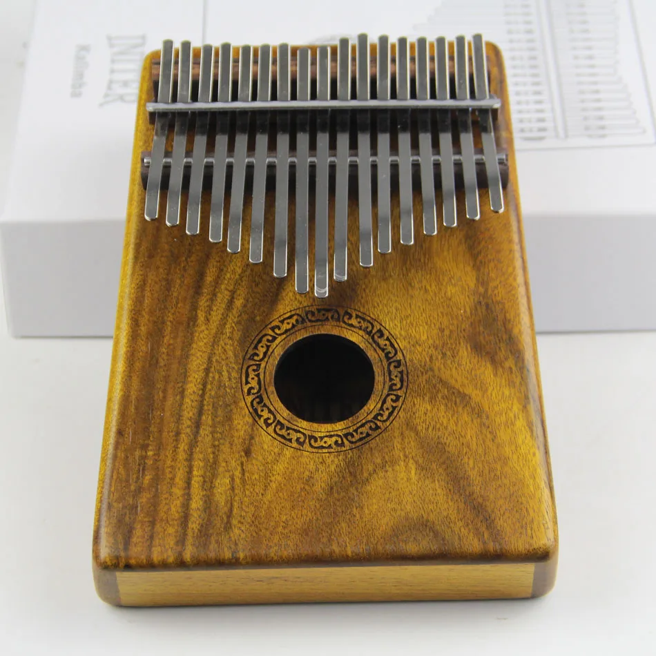 INITER 17 key  Kalimba  Solid KOA  African Thumb Piano Finger Percussion Keyboard  Kids