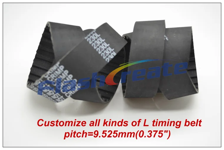 

Specializing customize in the production of all kinds of L H timing belt pitch=9.525/12.7mm fit L H Timing pulley L Belt