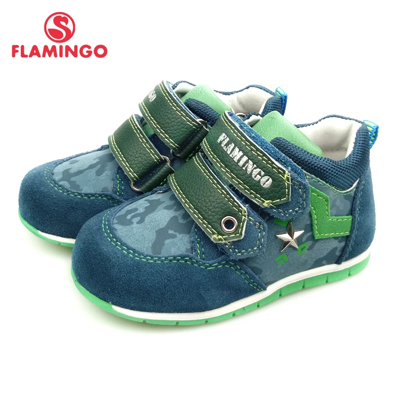 FLAMINGO Breathable Hook& Loop Spring& Summer Orthotic Outdoor Casual Shoes for Boy Size 19-24 Free Shipping 91B-XY-1147/1148