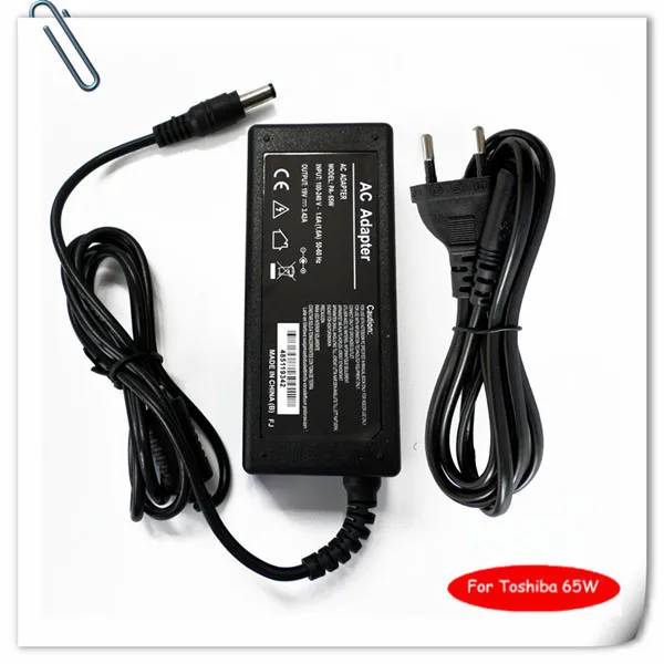 65W Laptop AC Adapter Notebook Charger for Toshiba Satellite C650D-ST4NX1 C655D-S5200 L355-s7905 cargadores portatiles caderno