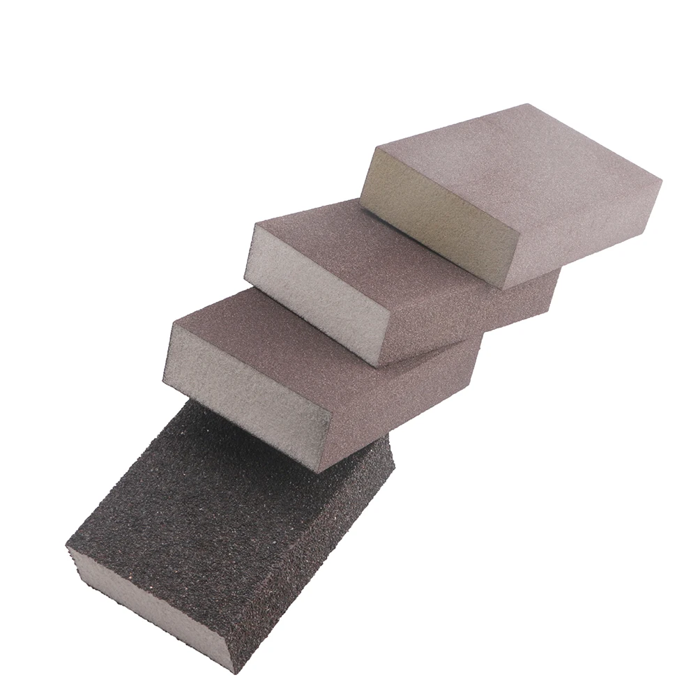 100mm x 70mm x 25mm Drywall Polishing Sanding Sponge Block Sandpaper Sander Tool 120 180 320 800 Grit