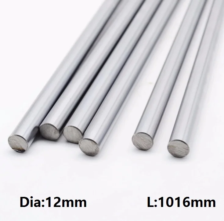 

10pcs/lot 12mm linear shaft -L 1016mm 40" inch 12x1016mm chromed plated hardened shaft steel rod bar for CNC router 3D printer