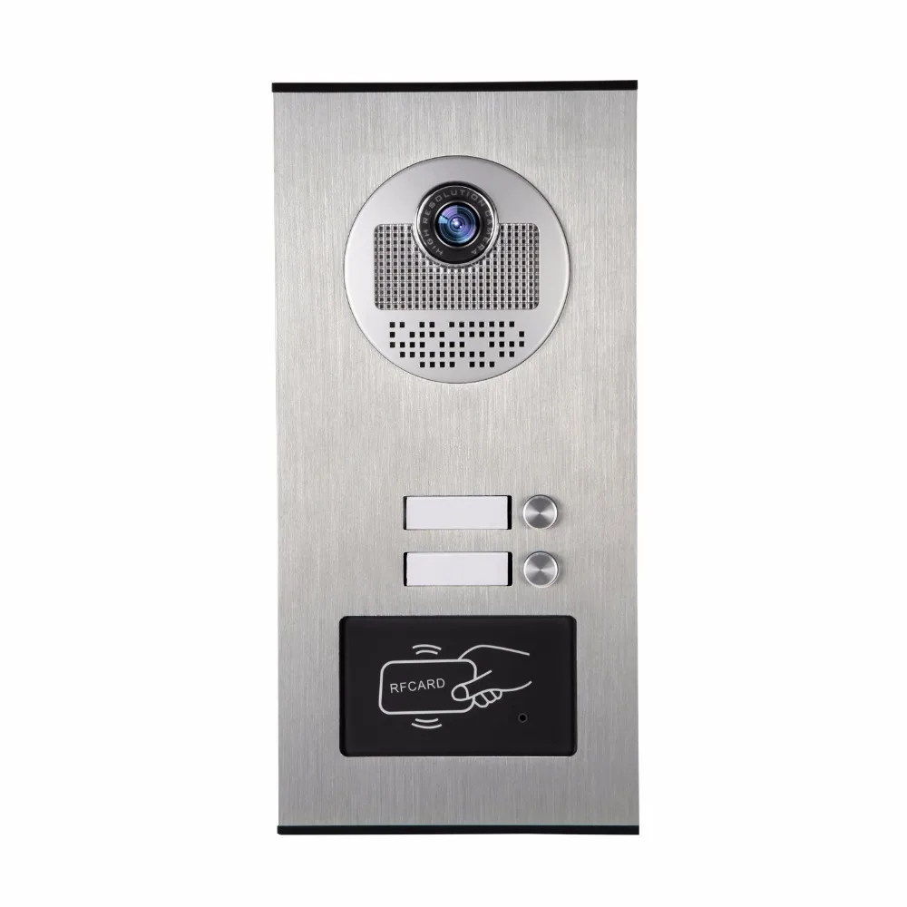 Imagem -05 - Color Tft Lcd Video Door Phone Campainha Intercom Doorbell Desbloquear Monitor Rainproof Night Vision ir Rifd Câmera Home Security 7