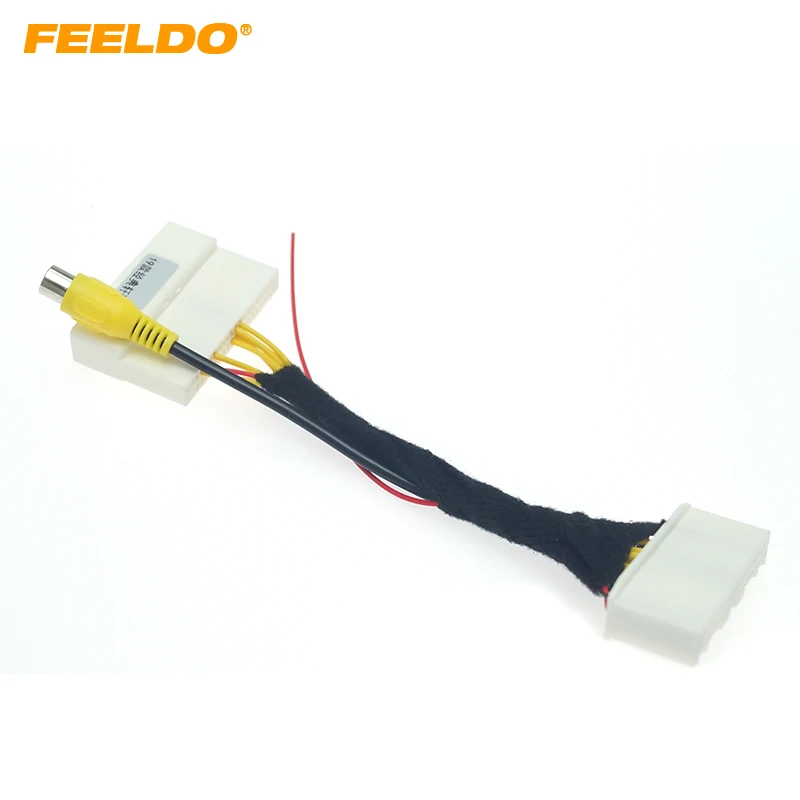 FEELDO Car Rear Camera Reversing RCA Video Convert Cable For Nissan Classic Sylphy 2019 Original Monitor Connection Adapter