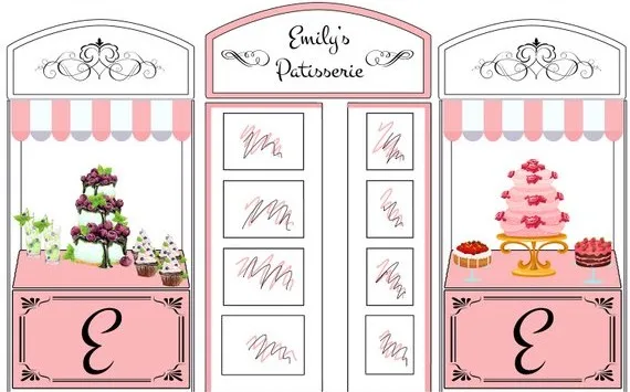 Custom Ench Bakery French Paris Cafe Window Cake background  High quality Computer print party backdrops