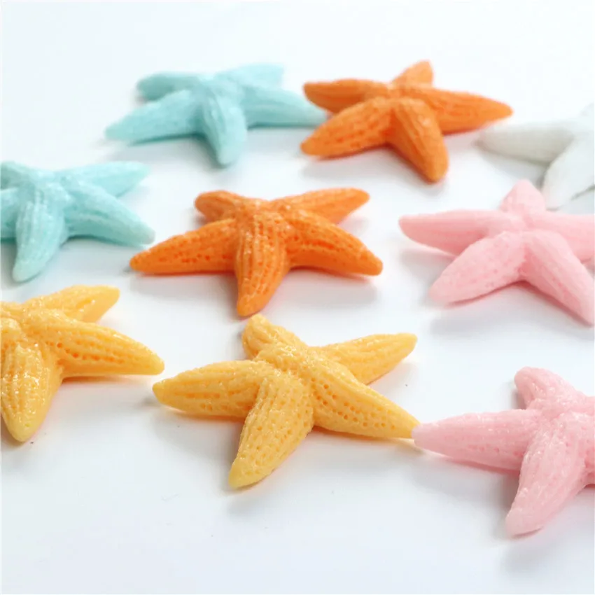 Free Shipping Ocean Theme 5PCS Cute Starfish Fridge Magnet for Home Decor Colorful SeaStar Message Sticker Kids gift Hot Summer