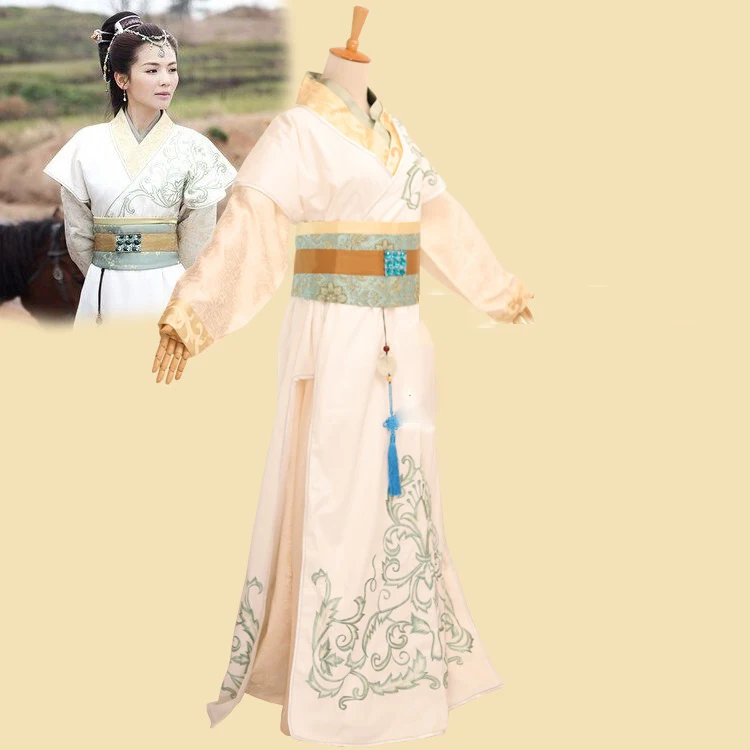 2015 novo jogo de tv lang ya bang atriz princesa nihuang mesmo design hanfu traje para mulher