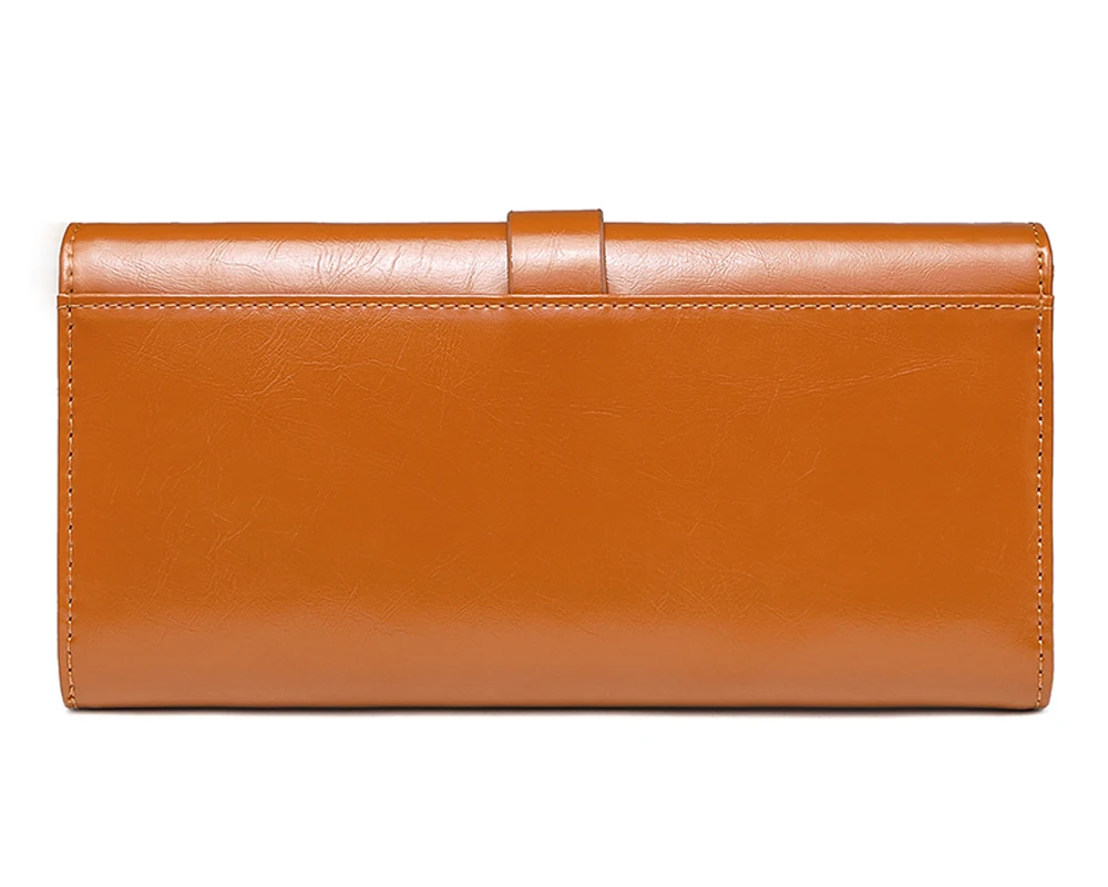 ZENTEII Women Genuine Leather Long Wallet