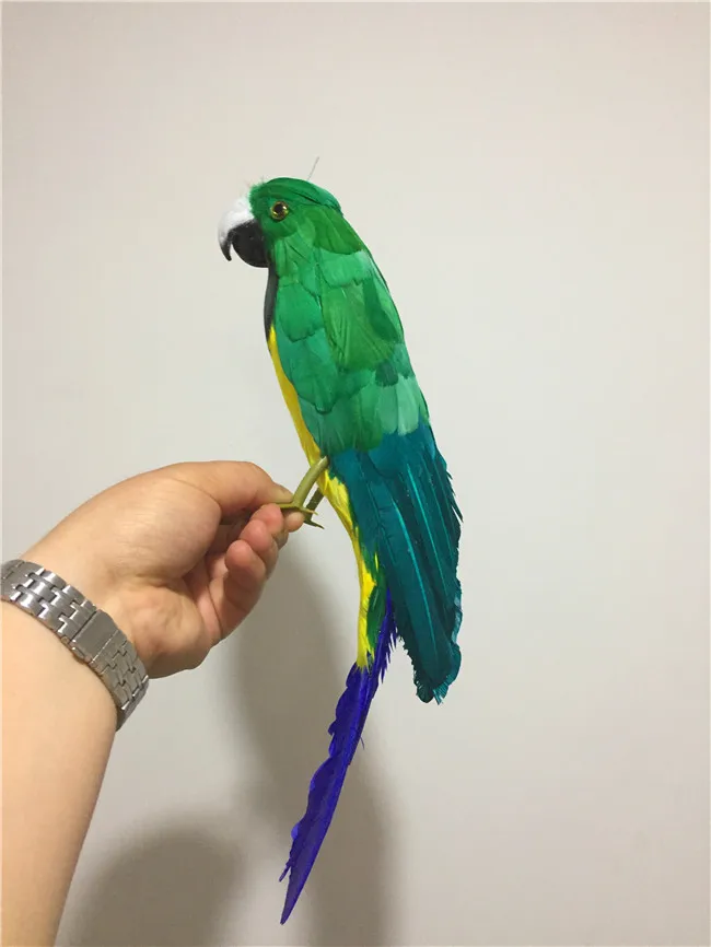 

big simulation green parrot model polyethylene & furs new parrot gift about 40cm 1153