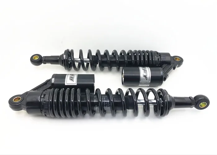 

new universal 375mm/380mm/390mm 8mm spring motorcycle Air shock absorber for yamahm Banshee honda atv all black