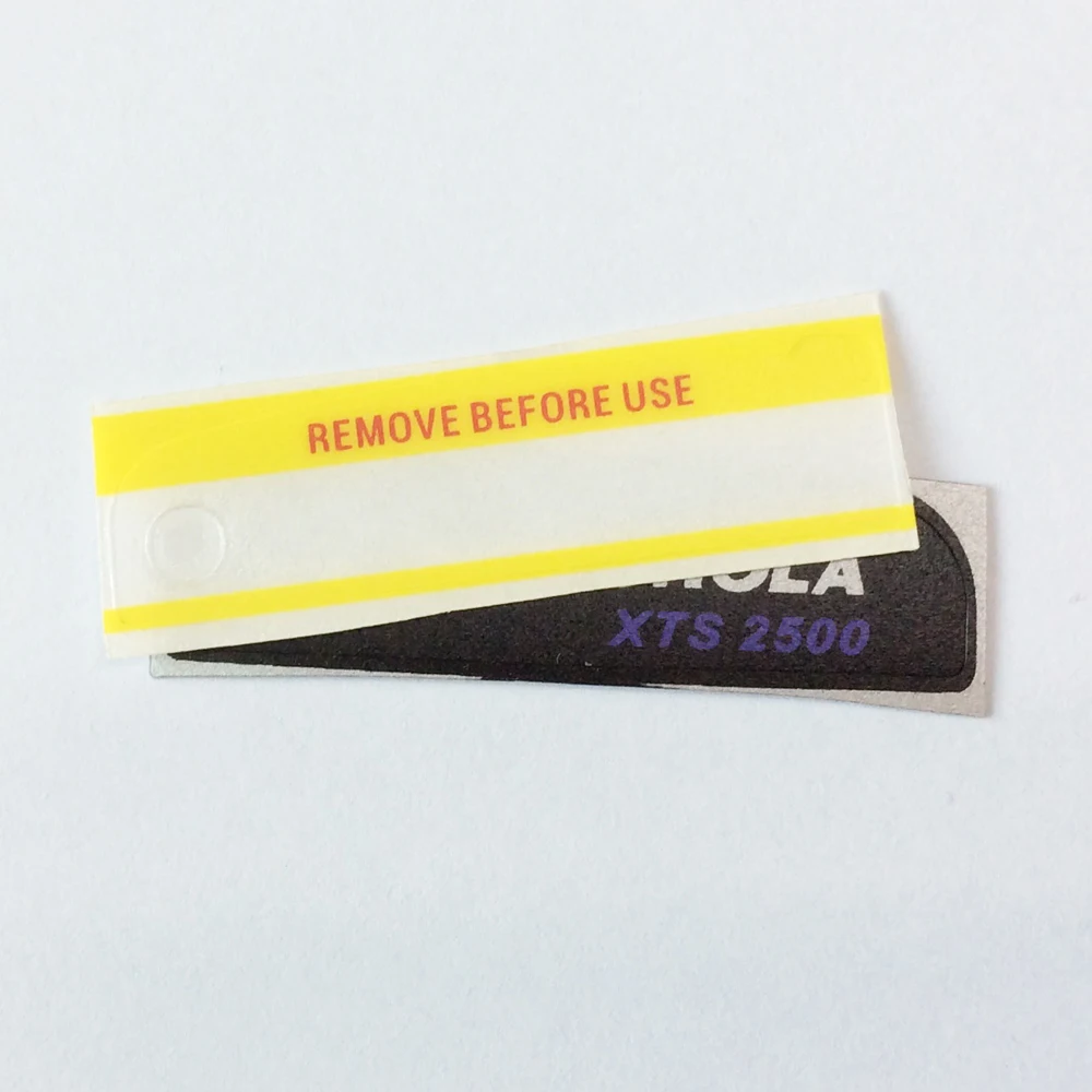 

50PairsX Remove Before Use And Model XTS2500 Labels