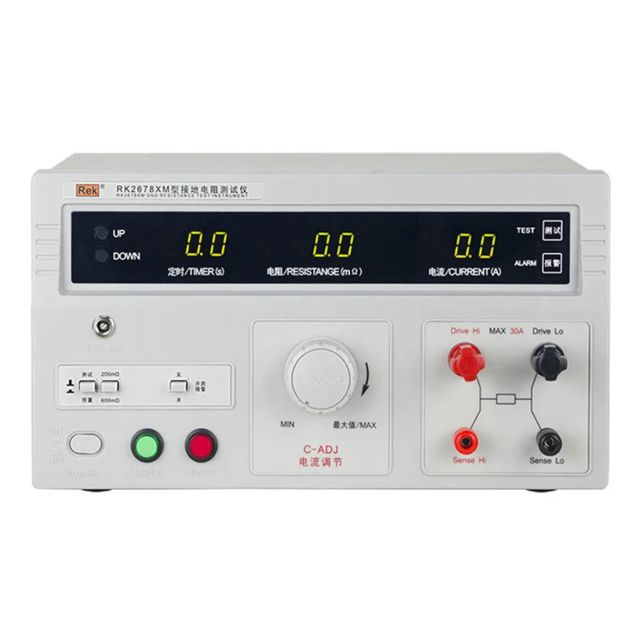 Probador de resistencia de puesta a tierra RK2678XM 0-200 600m ohm 5-30A