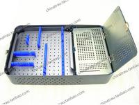 Medical orthopedics instrument sterilizing aluminium alloy box storage box screw and screwdriver&instrument box 2.4 2.7 locking