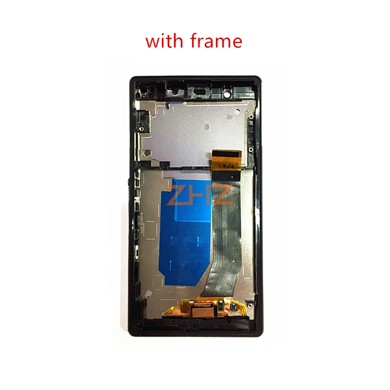 Display For SONY Xperia Z LCD Touch Screen With Frame For SONY Xperia Z Display Replacement L36H C6603 C6602 C6606 repair parts