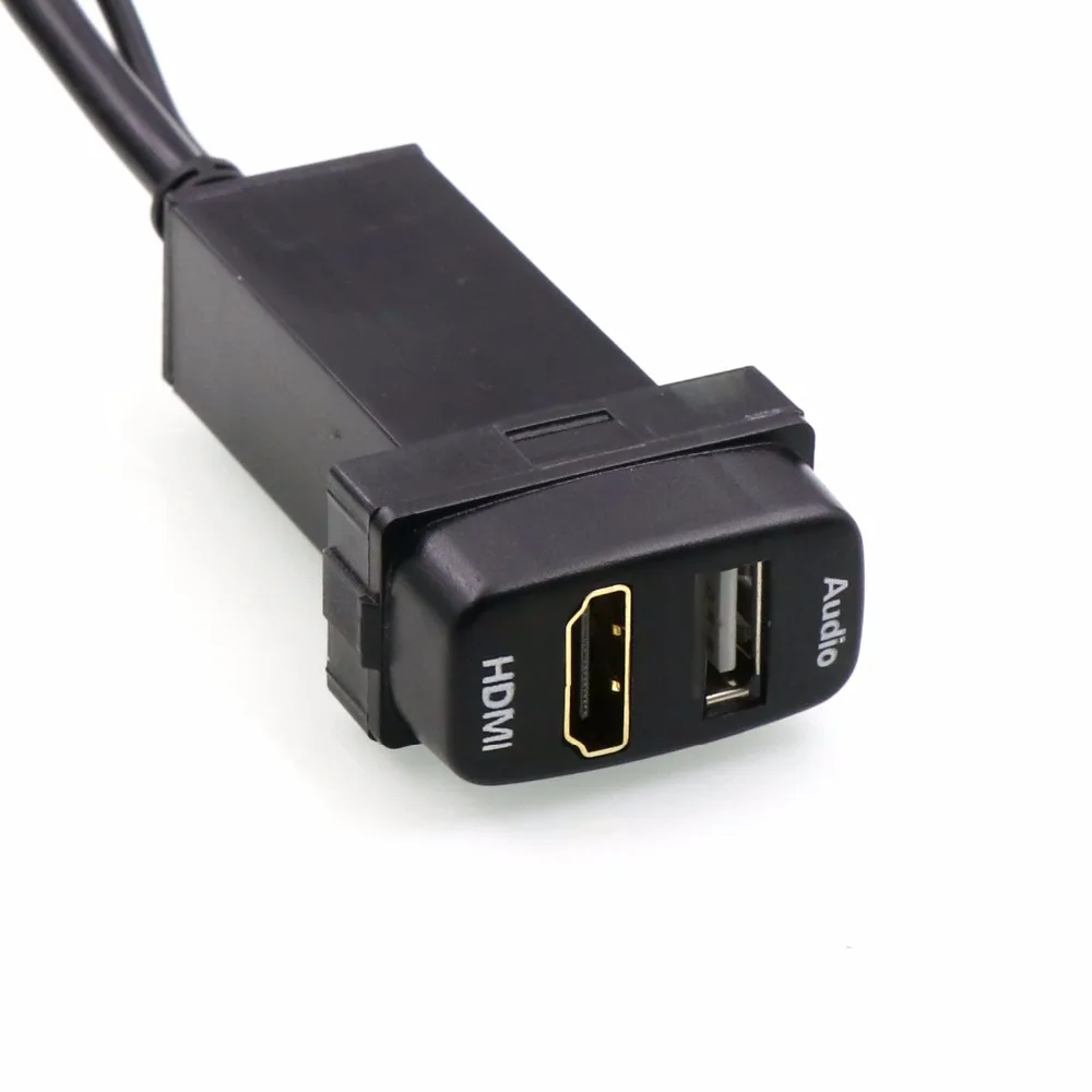 Car HDMI Input Port +USB Audio Input Audio Relay Use for Mitsubishi, ASX, Lancer, Outlander, Pajero, Zinger, Fortis, Soveran