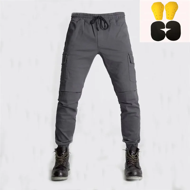 2019 Men Motorcyle Pants / Downhill Motocross Pants For Motorcycle Moto Jeans With Knee Pad Trousers Moletom