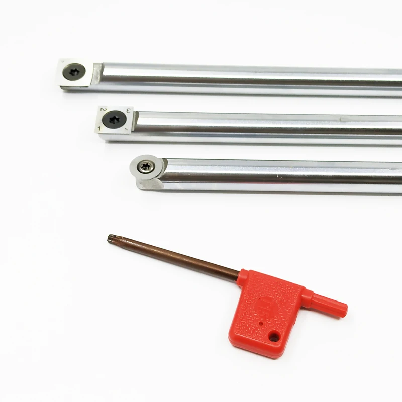 5Pcs/Set Wood Turning Tool Chisel Changeable Tungsten Titanium Tip Lathe Tool Insert Cutter  Woodworking Tool